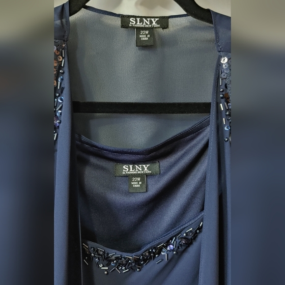 SLNY Sequined  Shoulder Jacket & Dress  Size 22W  NWT - Picture 10 of 15